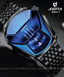 BND451 RELOJ JOEFOX  HORA GIRATORIA  METAL HOMBRE